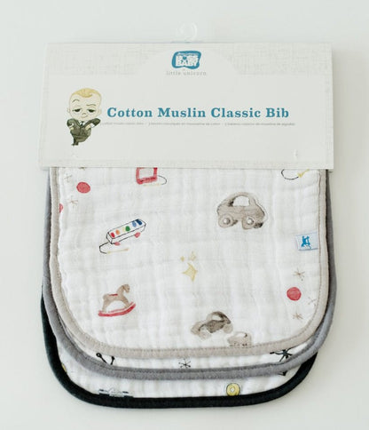 Little Unicorn + The Boss Baby Cotton Classic Bib 3-Pack - Toy Box - UF0012DW