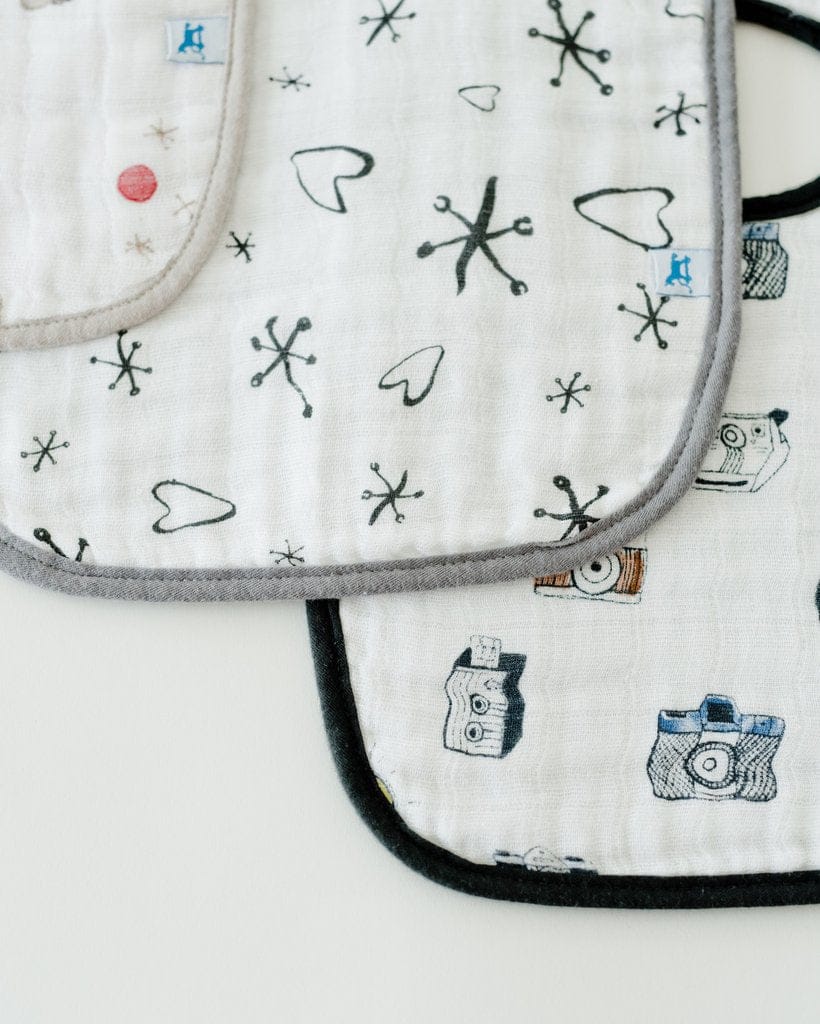 Little Unicorn + The Boss Baby Cotton Classic Bib 3-Pack - Toy Box - UF0012DW