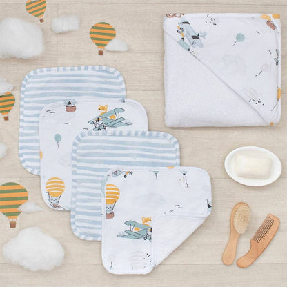 Living Textiles 5pc Bath Gift Set - Up And Up Away