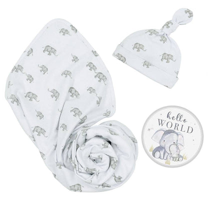 Living Textiles Hello World Gift Set - Elephant Heritage