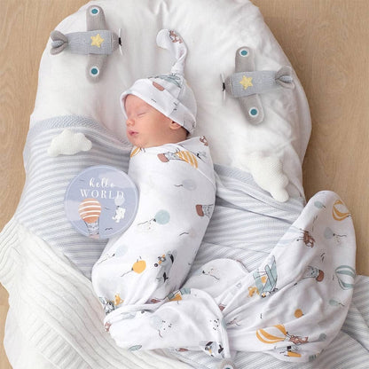 Living Textiles Hello World Gift Set - Up And Up Away