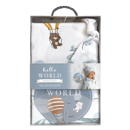 Living Textiles Hello World Gift Set - Up And Up Away