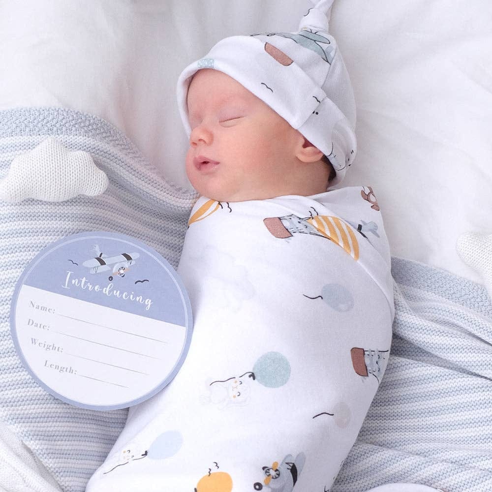 Living Textiles Hello World Gift Set - Up And Up Away