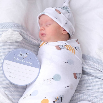 Living Textiles Hello World Gift Set - Up And Up Away
