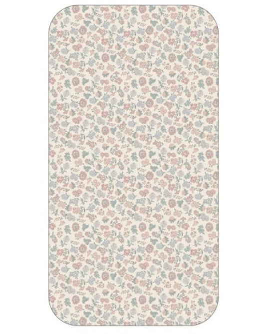 Quincy Mae Changing Pad Cover Vintage Floral - Natural
