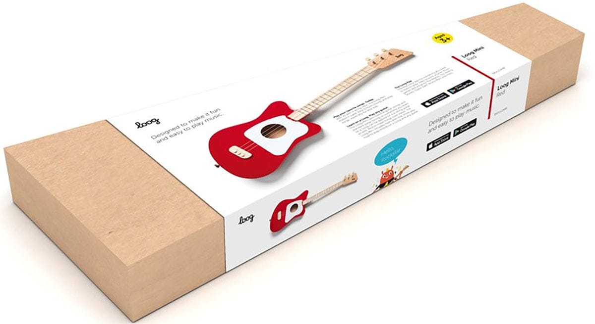 Loog Mini Guitar (Ages 3+) - Red - LGMIR