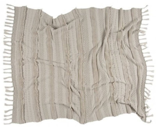 Lorena Canals Air Knitted Blanket - Dune White (4'2" x 5') - BLC-AIR-DWH