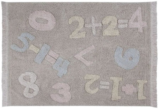 Lorena Canals Baby Numbers Rug (4'x 5'3") - C-BABYNUM