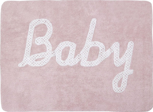 Lorena Canals Baby Petit Point Rug - Pink (4' x 5' 3") - C-BABY-P
