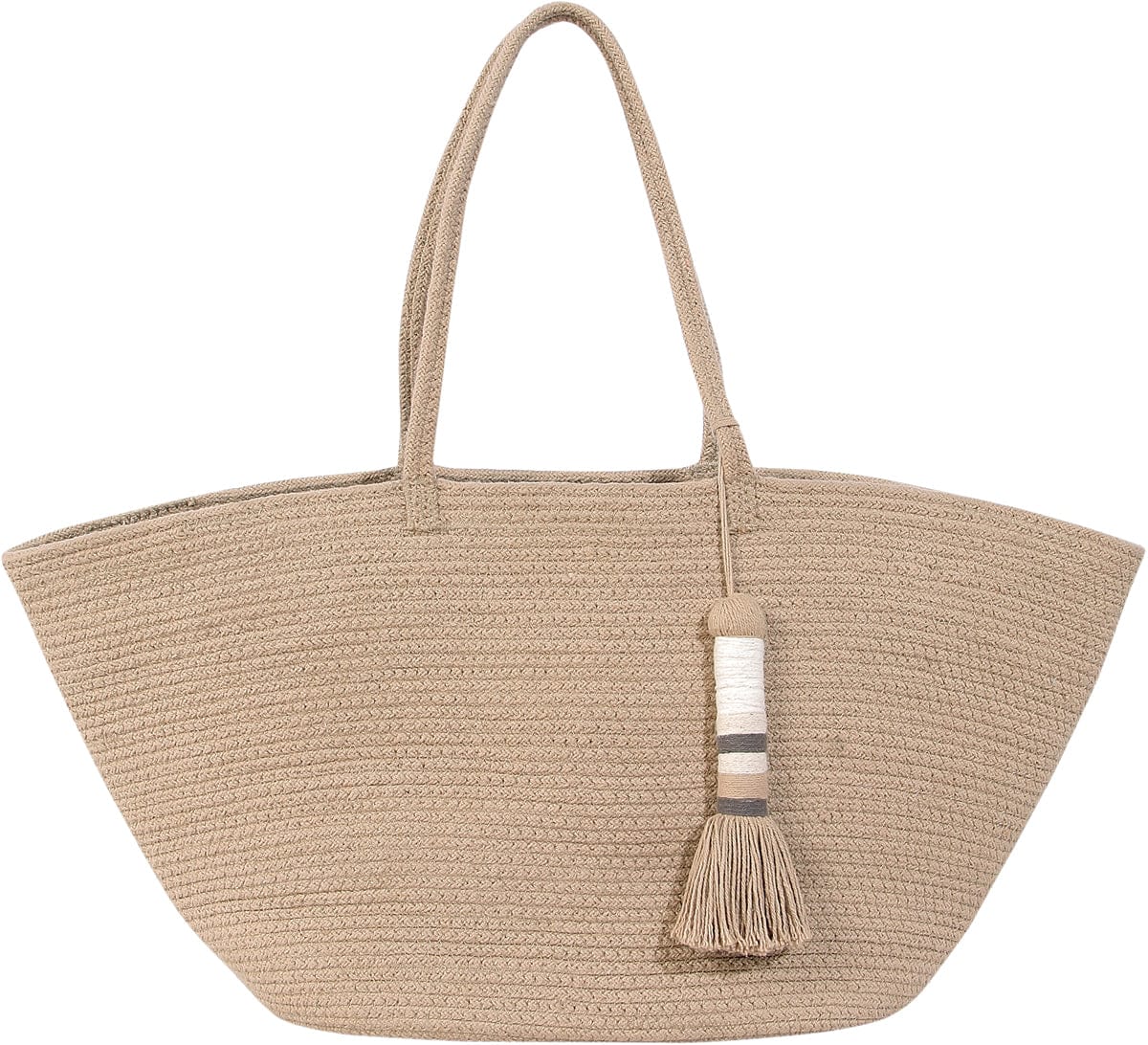 Lorena Canals Basket Cistell - Linen (2'2" x 7") - BSK-CIS-LIN