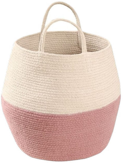 Lorena Canals Basket Zoco - Ash Rose/Natural (1'2" x 1') - BSK-ZOCO-ASH