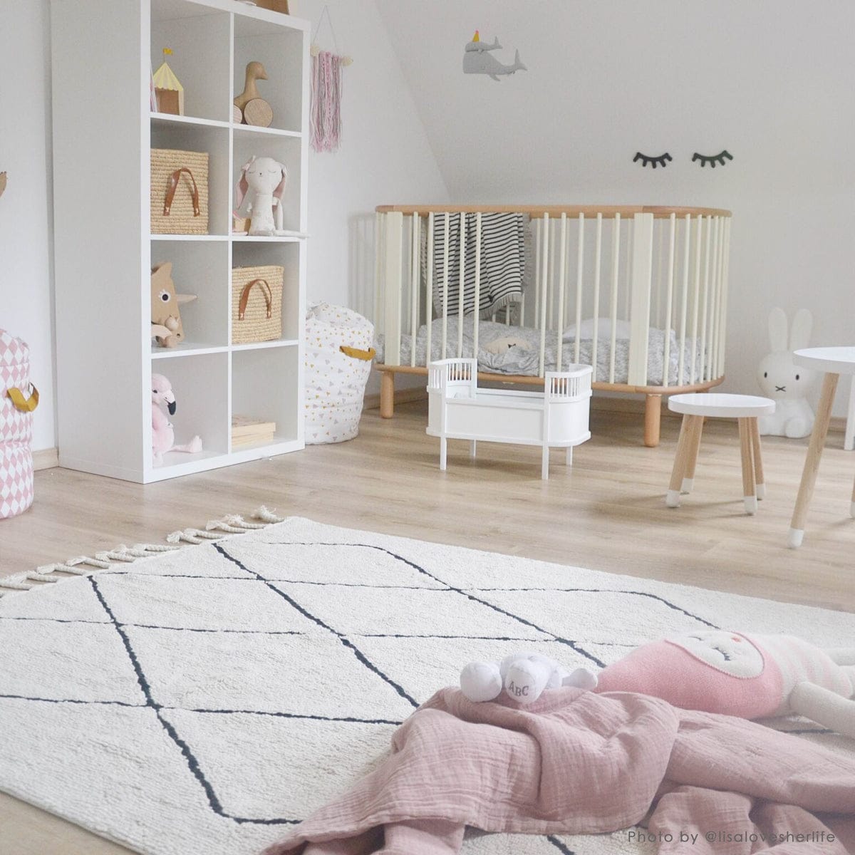 Lorena Canals Bereber Rug - Beige (4' 8" x 6' 7") - C-BW-BE-BEIGE