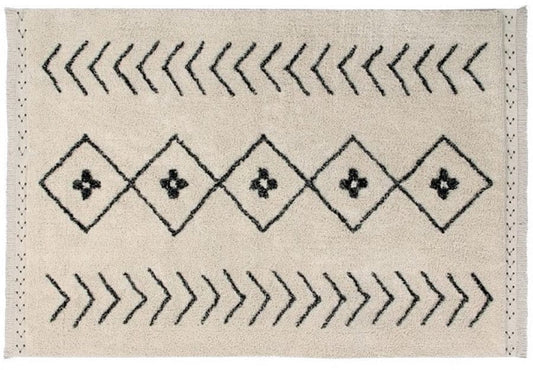 Lorena Canals Bereber Rug - Rhombs (4'7" x 7'1") - C-BER-RHOMBS