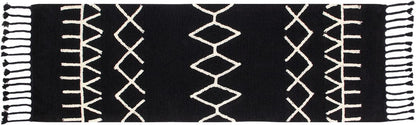 Lorena Canals Bereber Runner - Black (2' 6" x 7' 6") - C-BW-BE-BLACK-P