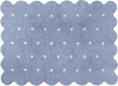 Lorena Canals Biscuit Rug - Blue (4' x 5' 3") - C-77772