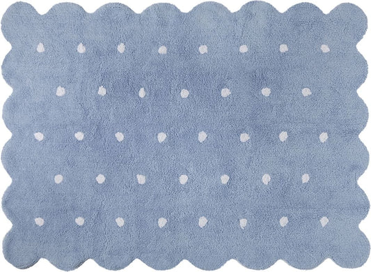 Lorena Canals Biscuit Rug - Blue (4' x 5' 3") - C-77772
