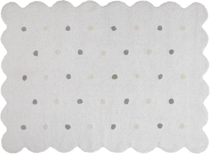 Lorena Canals Biscuit Rug - White (4' x 5' 3") - C-77770