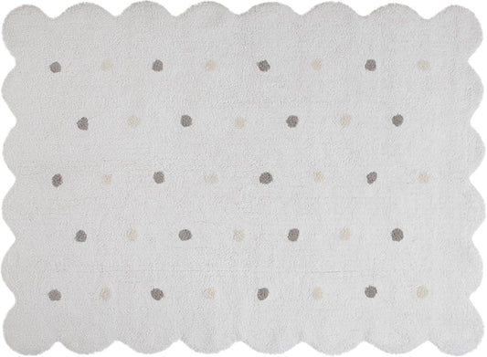 Lorena Canals Biscuit Rug - White (4' x 5' 3") - C-77770
