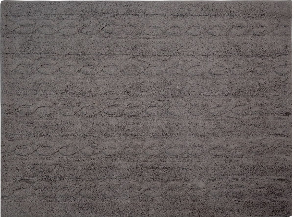 Lorena Canals Braids Rug - Dark Grey (4' x 5' 3") - C-TR-DG