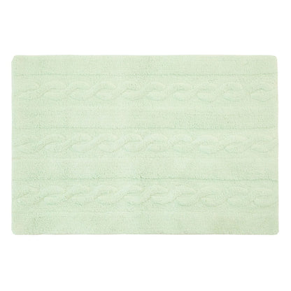 Lorena Canals Braids Rug - Soft Mint (2' 6" x 4') - C-TR-SM-S