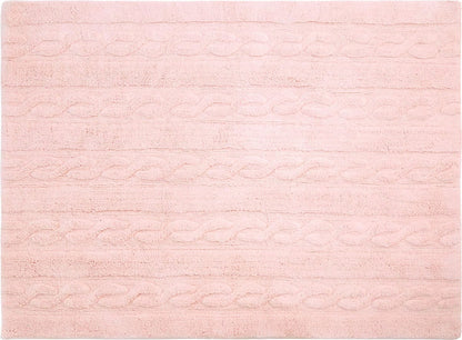 Lorena Canals Braids Rug - Soft Pink (4' x 5' 3") - C-TR-SP