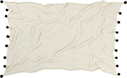 Lorena Canals Bubbly Blanket - Natural/Black (4' x 6') - BLC-NAT-BLACK