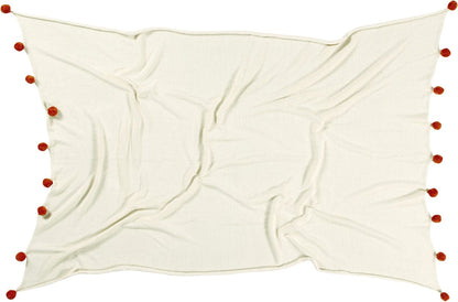 Lorena Canals Bubbly Blanket - Natural/Terracota (4' x 6') - BLC-NAT-TERRA