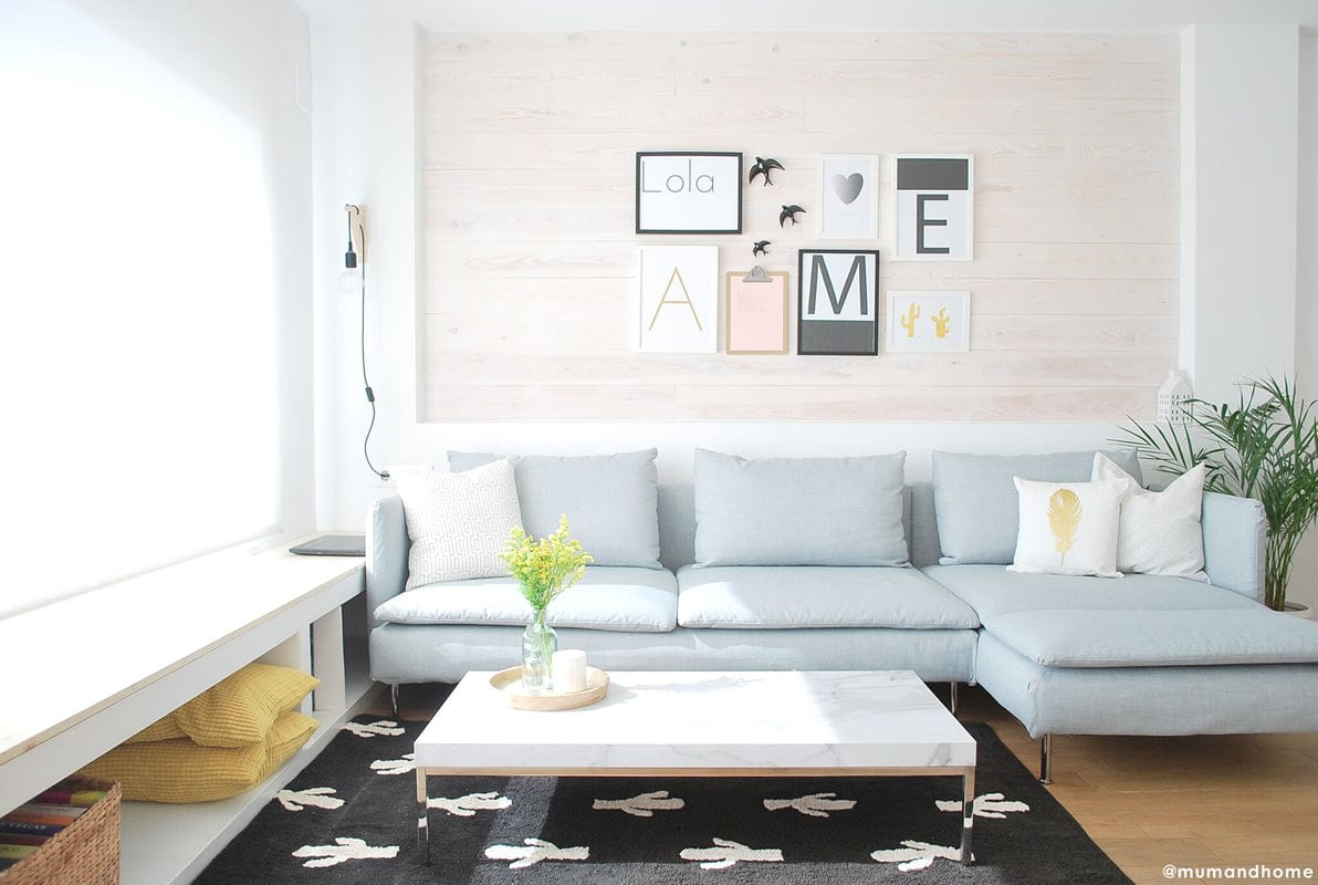 Lorena Canals Cactus Stamp Rug (4' 8" x 6' 7") - C-BW-CACTUS