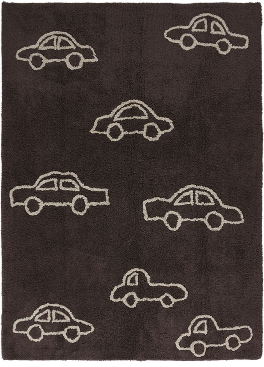 Lorena Canals Cars Rug - Brown (4' x 5' 3") - C-COCH-11