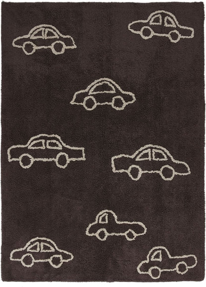 Lorena Canals Cars Rug - Brown (4' x 5' 3") - C-COCH-11