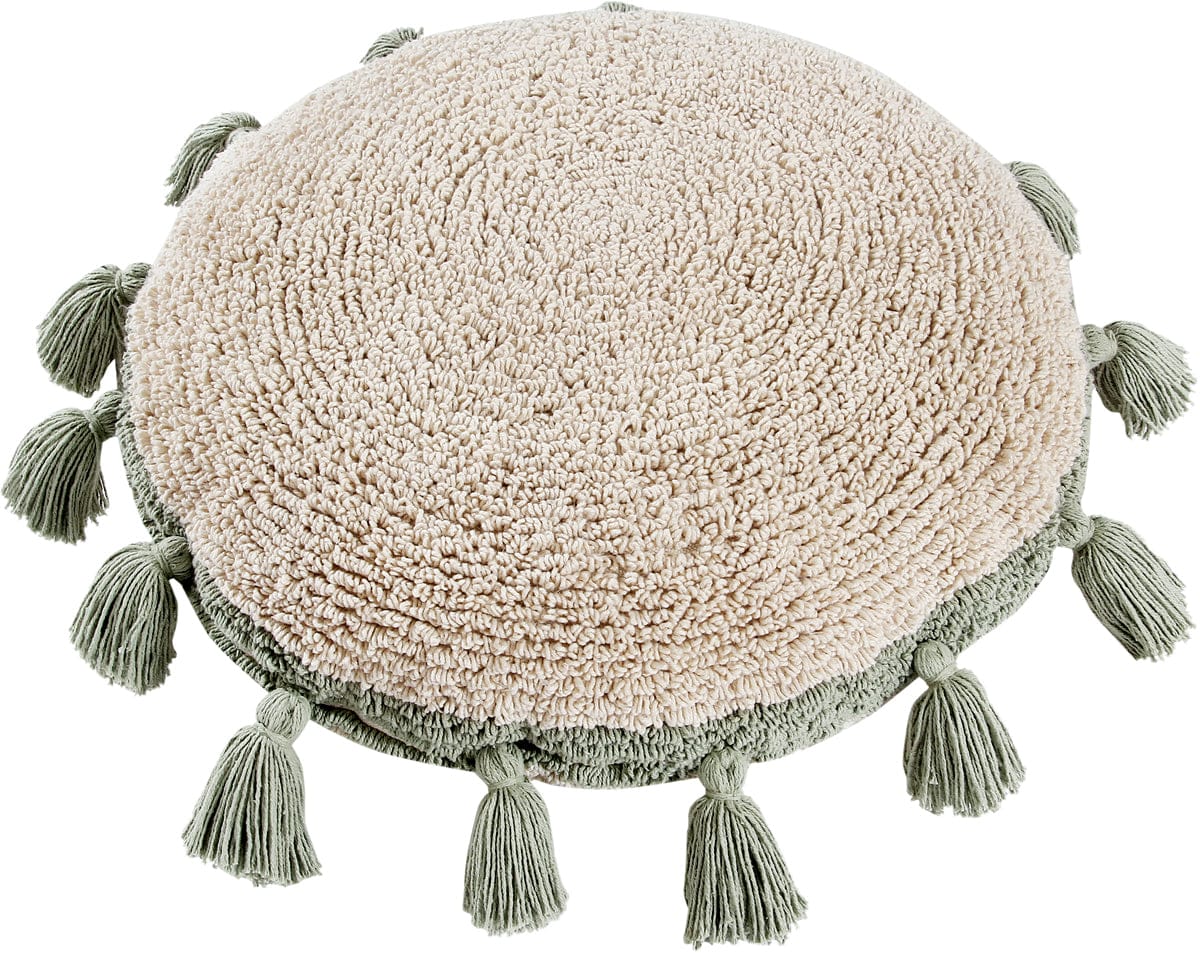 Lorena Canals Circle Cushion - Green (1' 7'') - SC-CIRCLE-GR