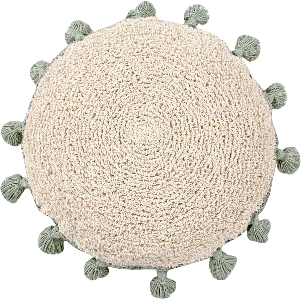 Lorena Canals Circle Cushion - Green (1' 7'') - SC-CIRCLE-GR