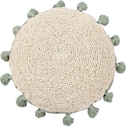 Lorena Canals Circle Cushion - Green (1' 7'') - SC-CIRCLE-GR