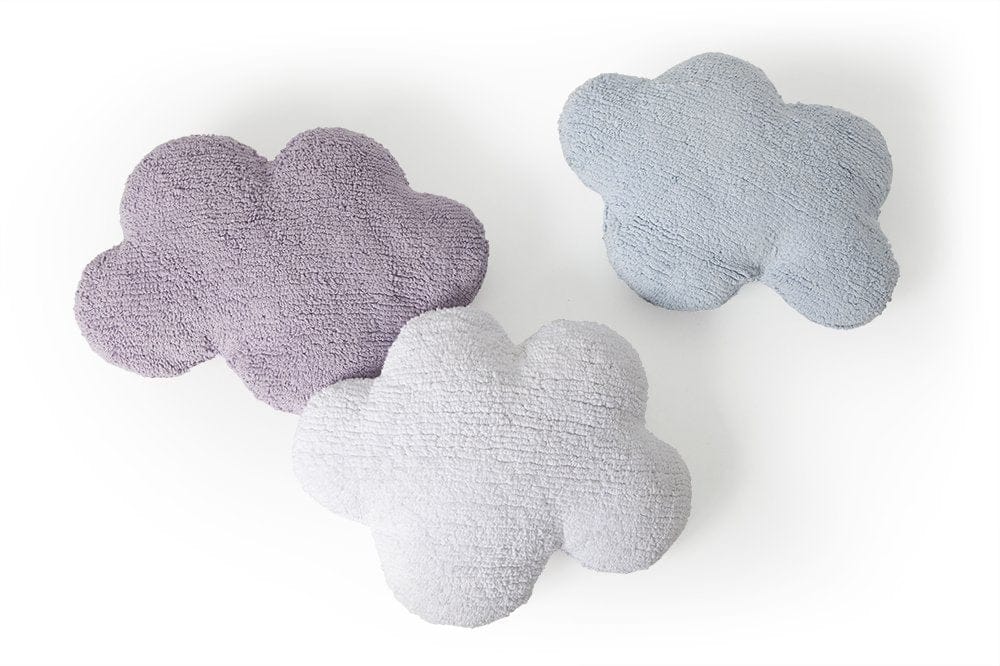 Lorena Canals Cloud Cushion - White (1'8" x 1'4") - SC-CL-WH