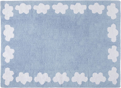 Lorena Canals Clouds Rug - Blue (4' x 5' 3") - C-08882