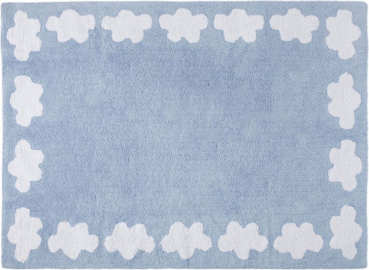 Lorena Canals Clouds Rug - Blue (4' x 5' 3") - C-08882