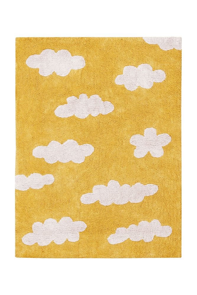 Lorena Canals Clouds Rug - Mustard (4' x 5' 3") - C-CL-MU