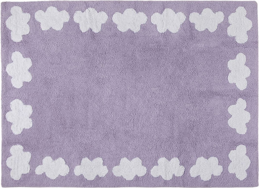 Lorena Canals Clouds Rug - Purple (4' x 5' 3") - C-08889