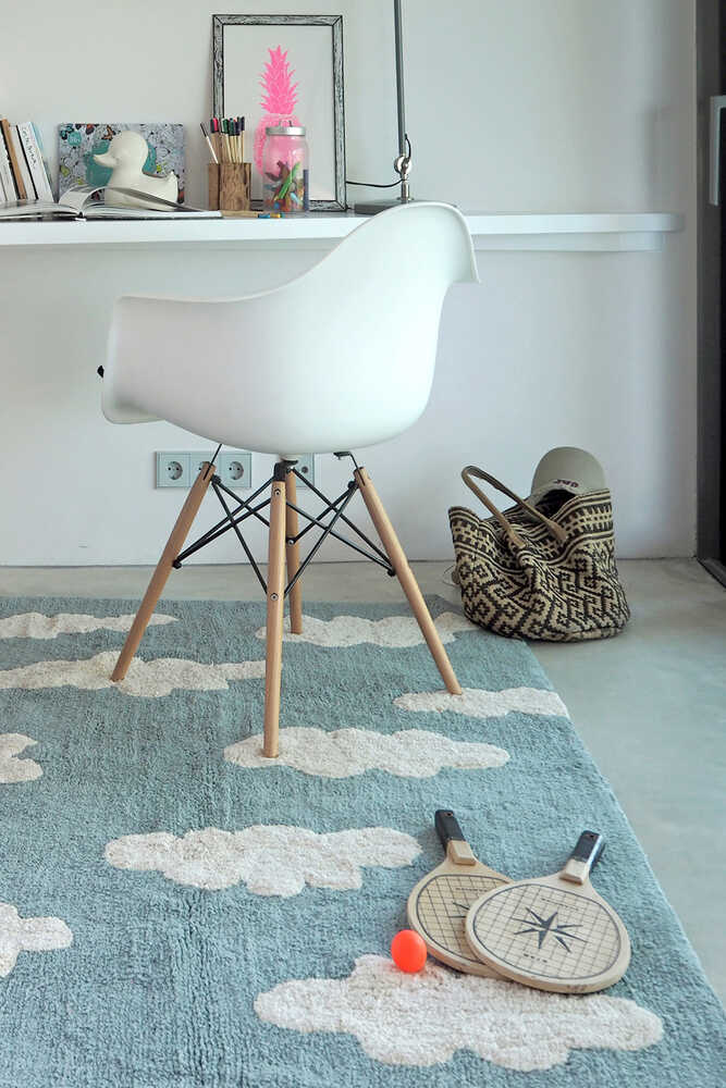 Lorena Canals Clouds Rug - Vintage Blue (4' x 5' 3") - C-CL-VB