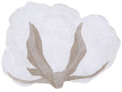 Lorena Canals Cotton Flower Rug (4'3" x 4') - C-COT-FLOWER