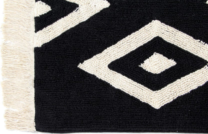 Lorena Canals Diamonds Rug (4' 8" x 6' 7") - C-BW-DIAMONDS