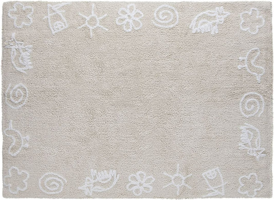 Lorena Canals Farm Rug - Beige (4' x 5' 3") - C-88808