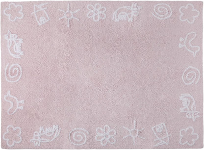Lorena Canals Farm Rug - Pink (4' x 5' 3") - C-88801