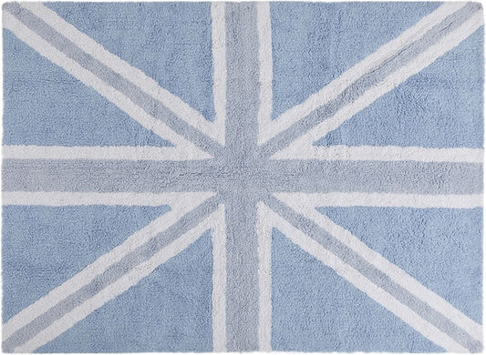 Lorena Canals Flag Rug, UK - Baby Blue (4' x 5' 3") - C-FEB-2