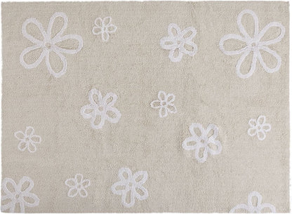 Lorena Canals Flowers Rug - Beige (4' x 5' 3") - C-FL-8