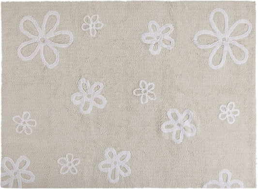 Lorena Canals Flowers Rug - Beige (4' x 5' 3") - C-FL-8