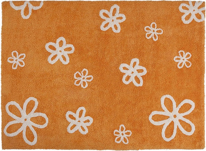 Lorena Canals Flowers Rug - Orange (4' x 5' 3") - C-FL-7