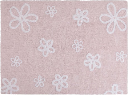 Lorena Canals Flowers Rug - Pink (4' x 5' 3") - C-FL-1