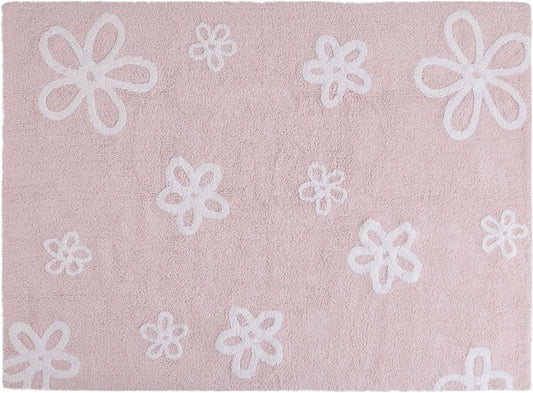 Lorena Canals Flowers Rug - Pink (4' x 5' 3") - C-FL-1