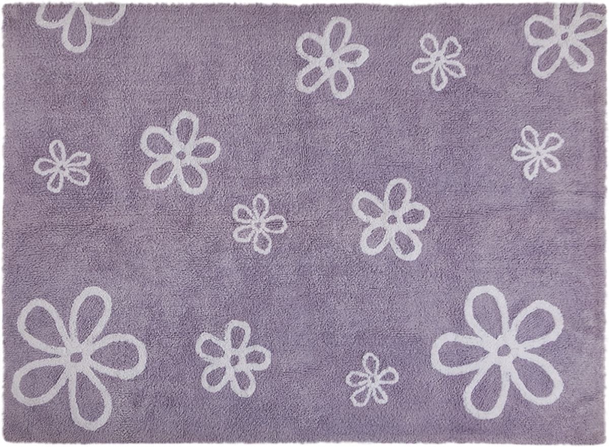 Lorena Canals Flowers Rug - Purple (4' x 5' 3") - C-FL-9